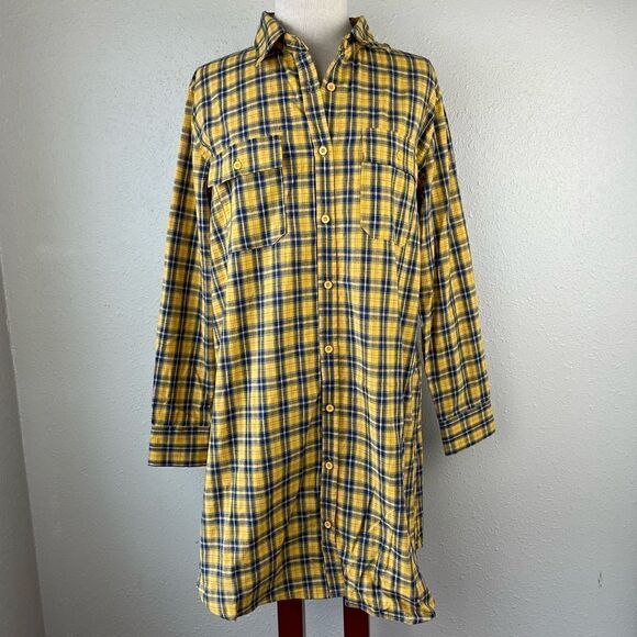 NWT Boohoo Extra Long Button Down Shirt Size 14 - Picture 1 of 10